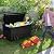 Greesum 100 Gallon Resin Deck Box Large Outdoor Storage with Cushions for Patio Furniture, Garden Tools, Pool Supplies, Weatherproof and UV Resistant, Lockable, Dark Black