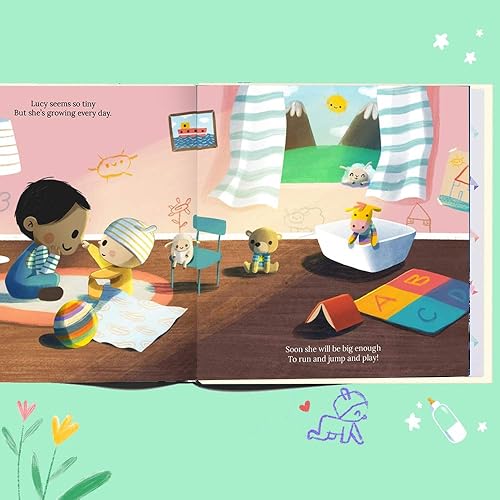 Miniatura 3 de Un nuevo hermano para ti - Un libro personalizado sobre convertirse en una hermana mayorhermano mayor - Wonderbly (tapa blanda)