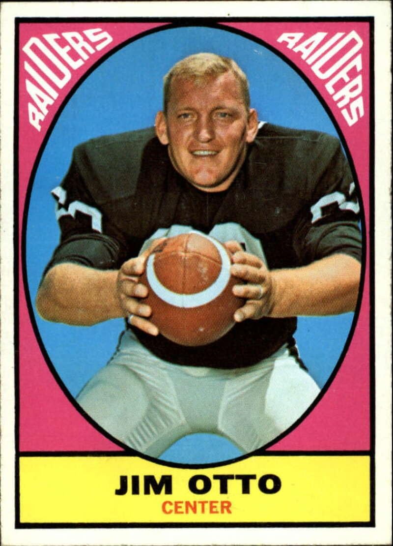1967 Topps Football Series 2#105 Jim Otto Oakland Raiders Set Break 1 (See Scan for Actual NFL Trading Card you will receive)