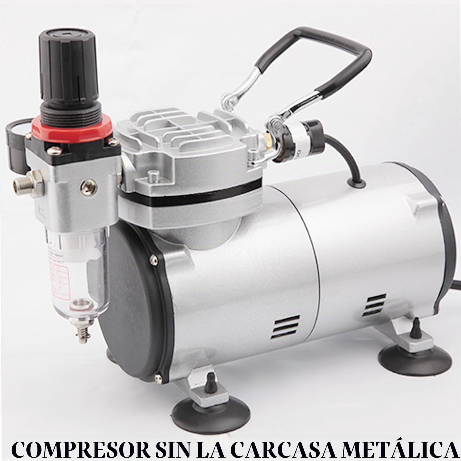 Compresor de aerógrafo Original Fengda FD-18B / regulador de presión / 4 bar/parada automática