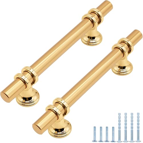 HANIHUA Paquete de 25 manijas de gabinete de cocina, color negro mate, tiradores de cajón de aparador, herrajes de gabinete negros de 5 pulgadas