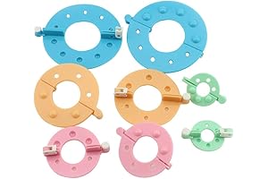 Yansanido Pack of 8 Essential Pompom Makers