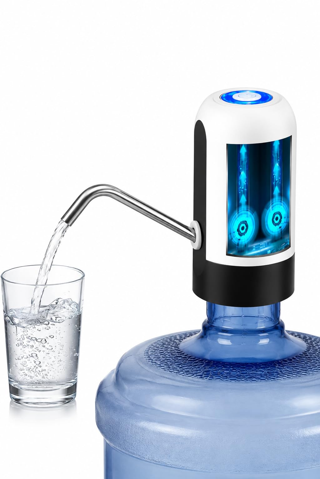 Rechargeable Electric Water Dispenser Pump for 20L Water Bottle | USB Charging | One-Touch Automatic Water Pump | Wireless Portable Drinking Water Bottle Dispenser for Home, Office & Camping-image-30