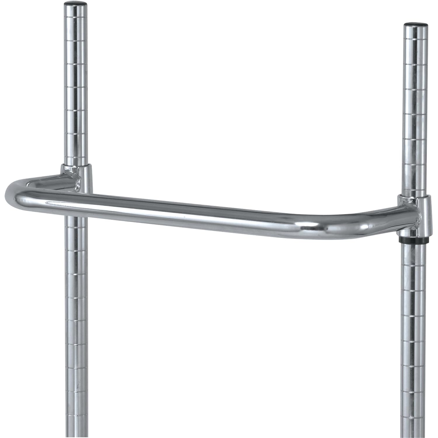 Quantum Storage Systems PH24 Push Handle for Mobile Wire Shelving Units, Chrome Finish, 24" Length