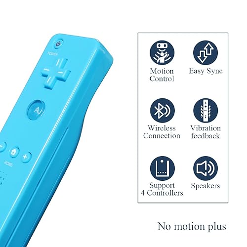 Miniatura 3 de FASIGO Remote Controller with Nunchuck, Compatible with Nintendo Wii/Wii U, 2 Pack (Pink & Blue)