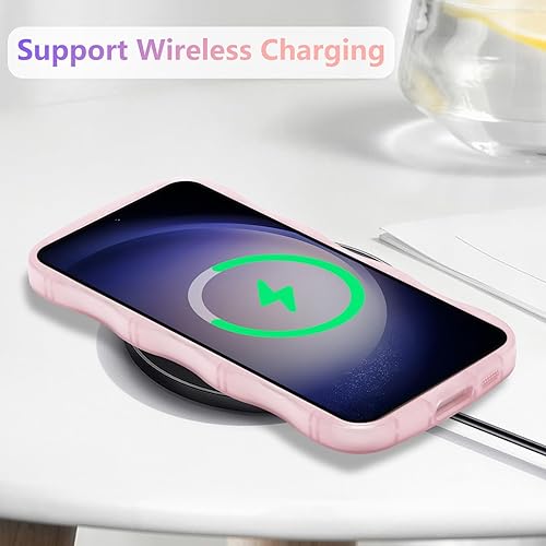 Miniatura 5 de ZTOFERA Funda protectora para Samsung Galaxy A14 4G5G de 6.6", ondulada, con brillantina de estrella, poliuretano termoplástico transparente, suave