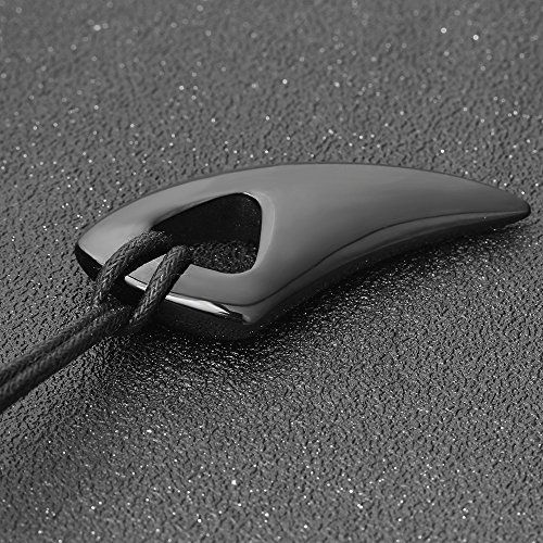 Collier titane acier hommes anti-noircissement avec écrin - 2