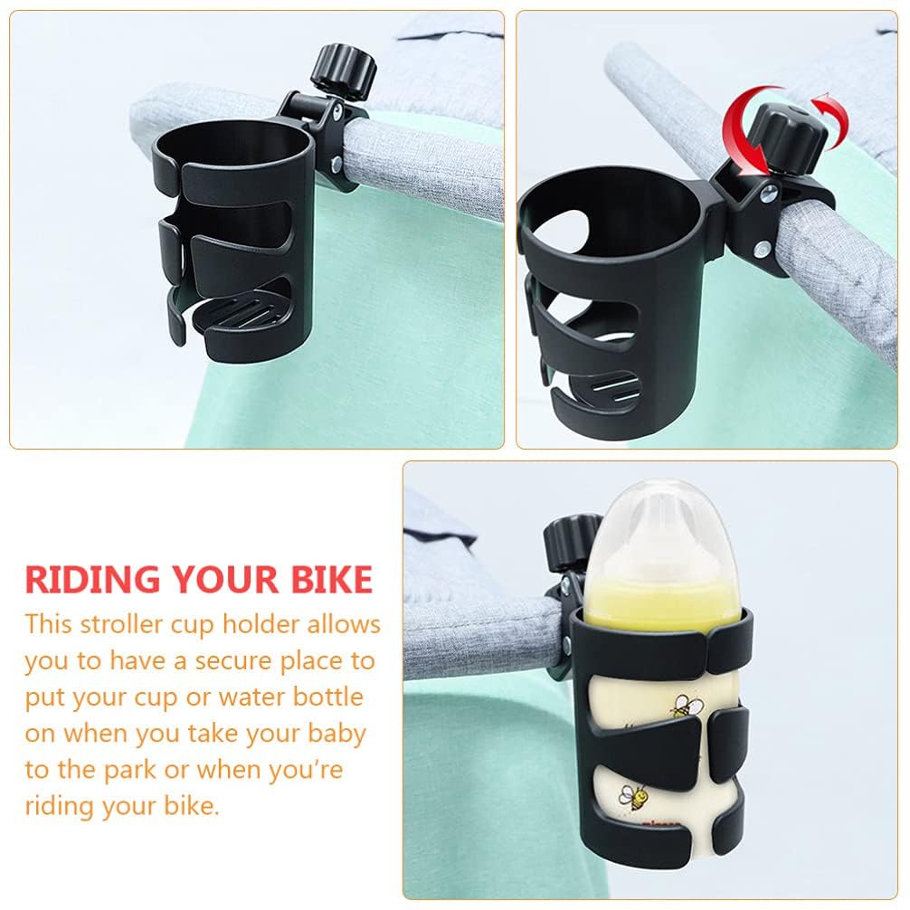 Portabottiglie regolabile per passeggino, carrozzina, portabevande con clip per sedia a rotelle, biciclette, passeggini