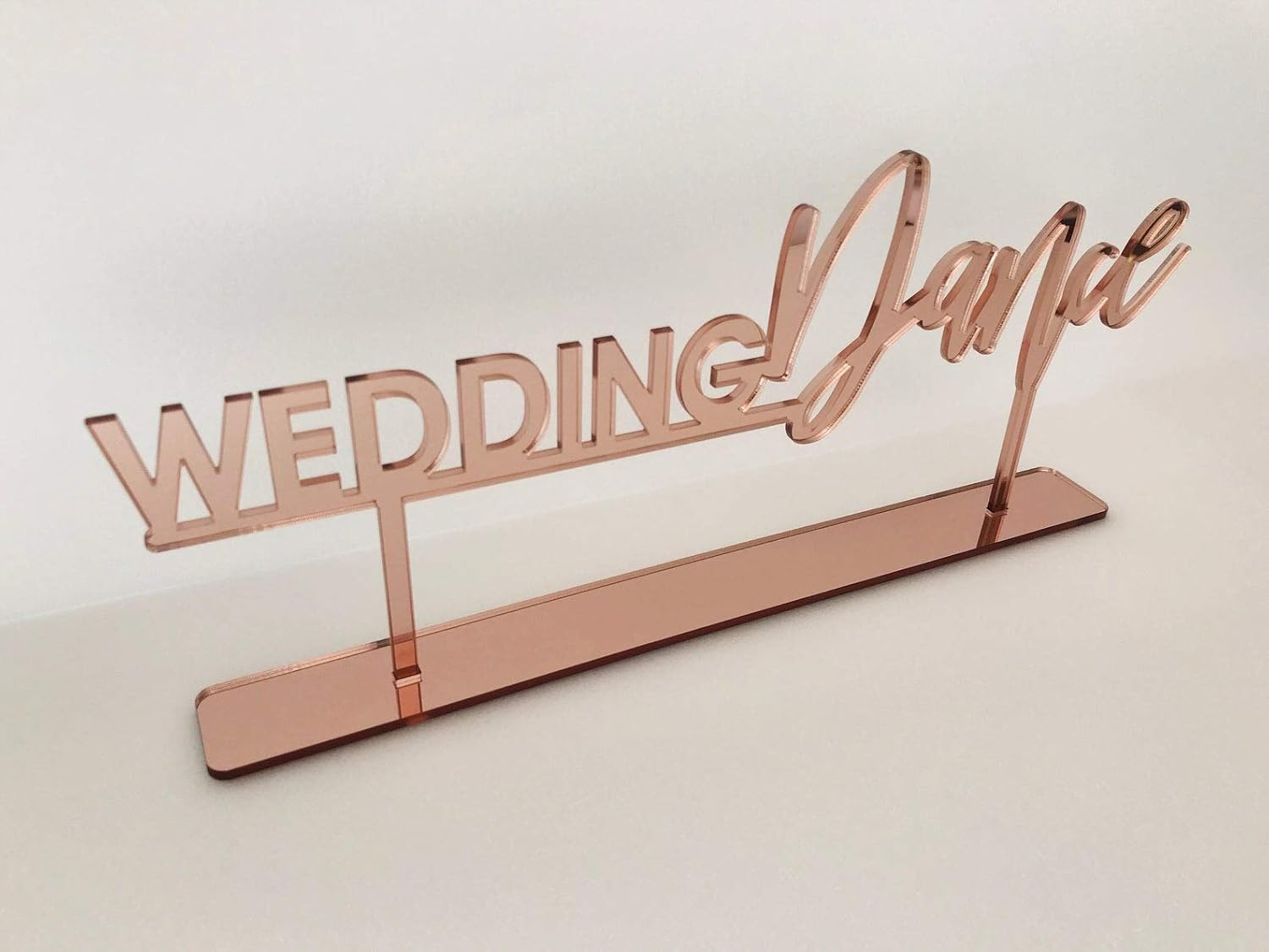 Your Custom Text Here, Personalized Tabletop Sign, Wedding Sweetheart Table Decorations, Calligraphy, Laser Cut Acrylic Freestanding Sign, Desert Sign, Event Party Decor, Welcome Signage, Home Decor