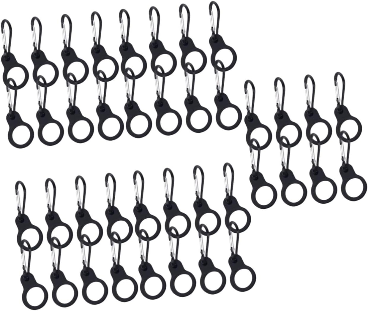 BESPORTBLE 16 Pcs Hanging Bottle Carrier Hanger Clip Silica Gel Bottle Clip Hook Clip Bottle Carrier for Climbing