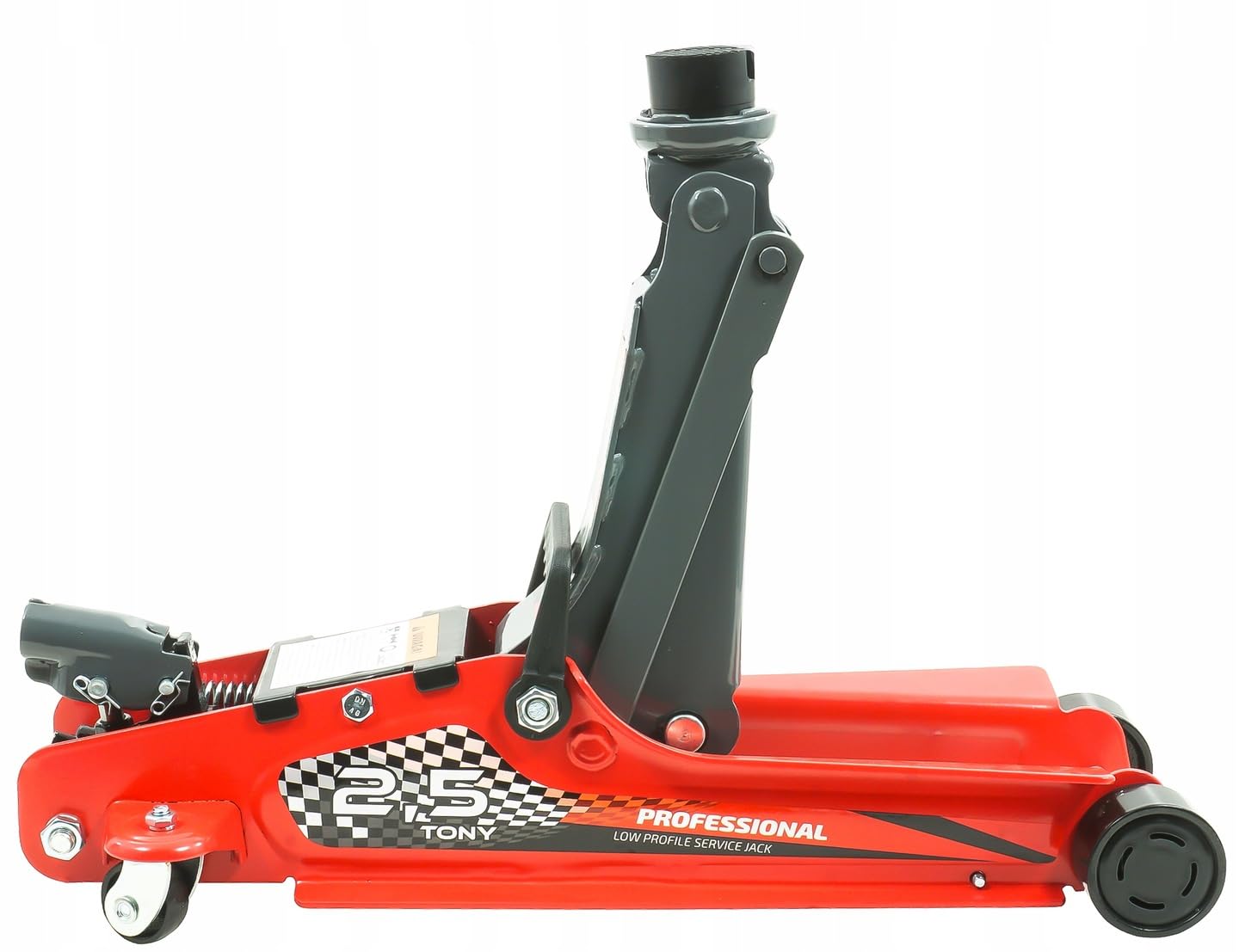 Cric Idraulico 2,5 Tonnellate Cric 2,5T Per Auto Basso Profilo Altezza di Sollevamento 85-381 mm