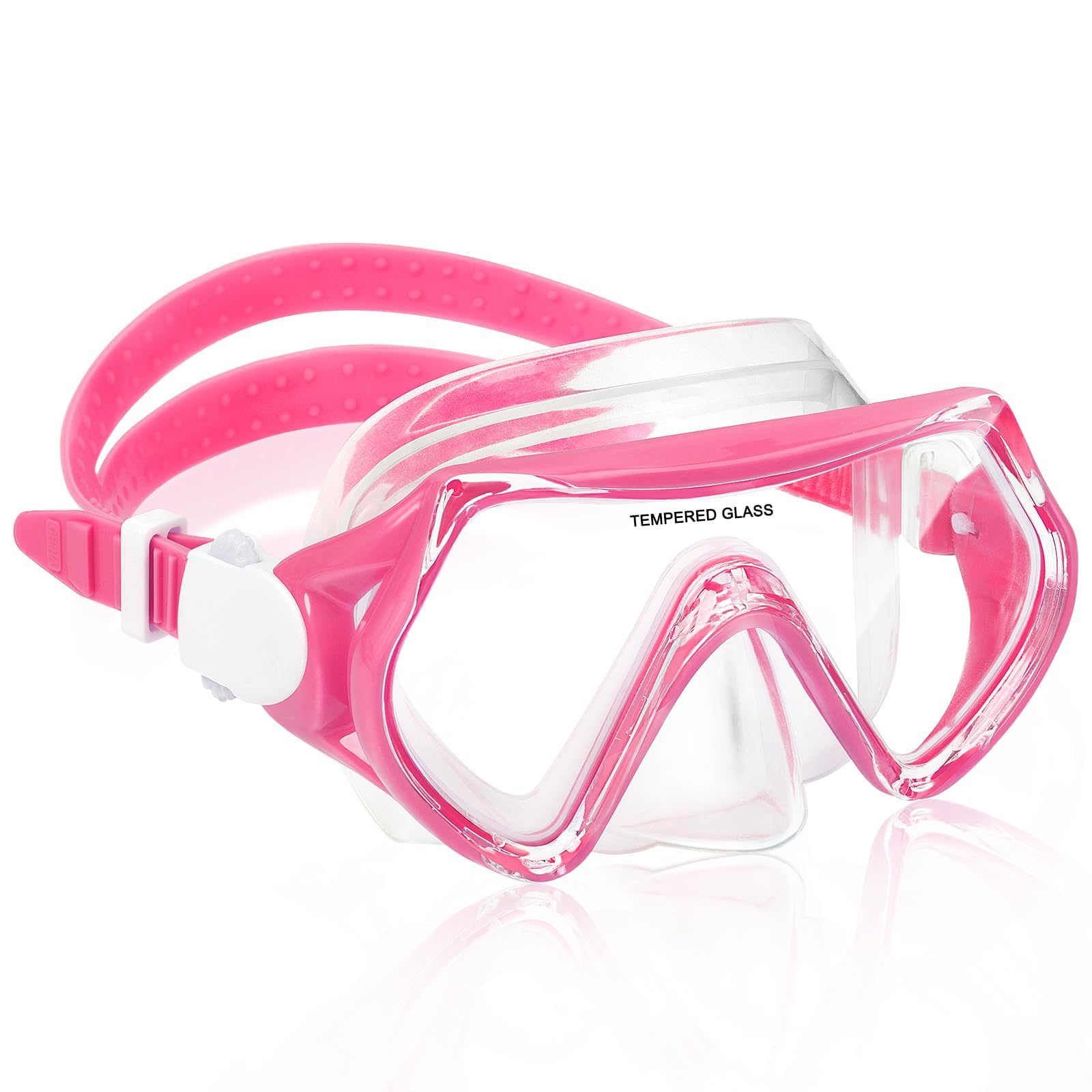 Schnorchelset Kinder, Taucherbrille Kinder mit Schnorchel Anti Leck Anti Fog HD Tauchmasken Dry Schnorchel für 4-13 Jahren Jungen Mädchen