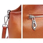 Iswee Genuine Leather Shoulder Bags Purses and Handbags for Women Satchel Designer Cross Body Hobo Medium Size Tote - Image 4