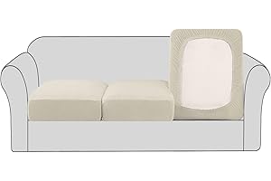 H.VERSAILTEX High Stretch 3 Pack Non-Slip Comfort Non-slip Cushion Slipcovers for 3 Cushion Sofa