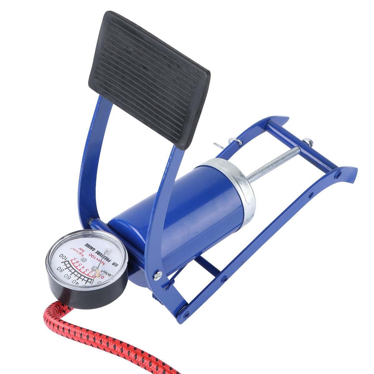 1pezzi Pompa Pneumatica Portatile Per Pneumatici Pompa Piede Alta Pressione Con Manometro Per Auto Biciclette e Leggera e Facile Da Trasportare