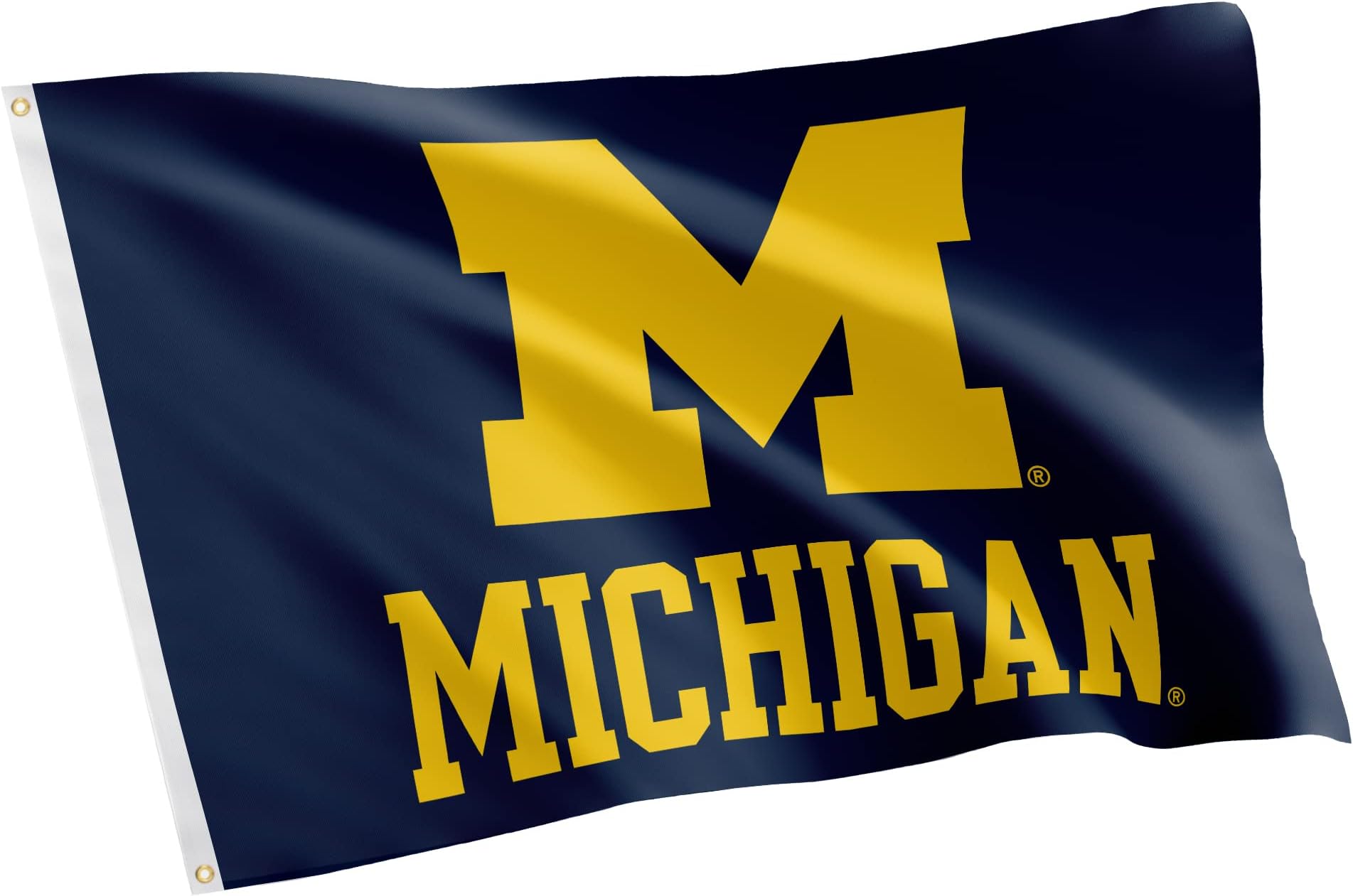 Desert Cactus University of Michigan Flag - 3 x 5 Feet UM Wolverines Banner, Indoor/Outdoor Durable Fabric Display(Design 3)