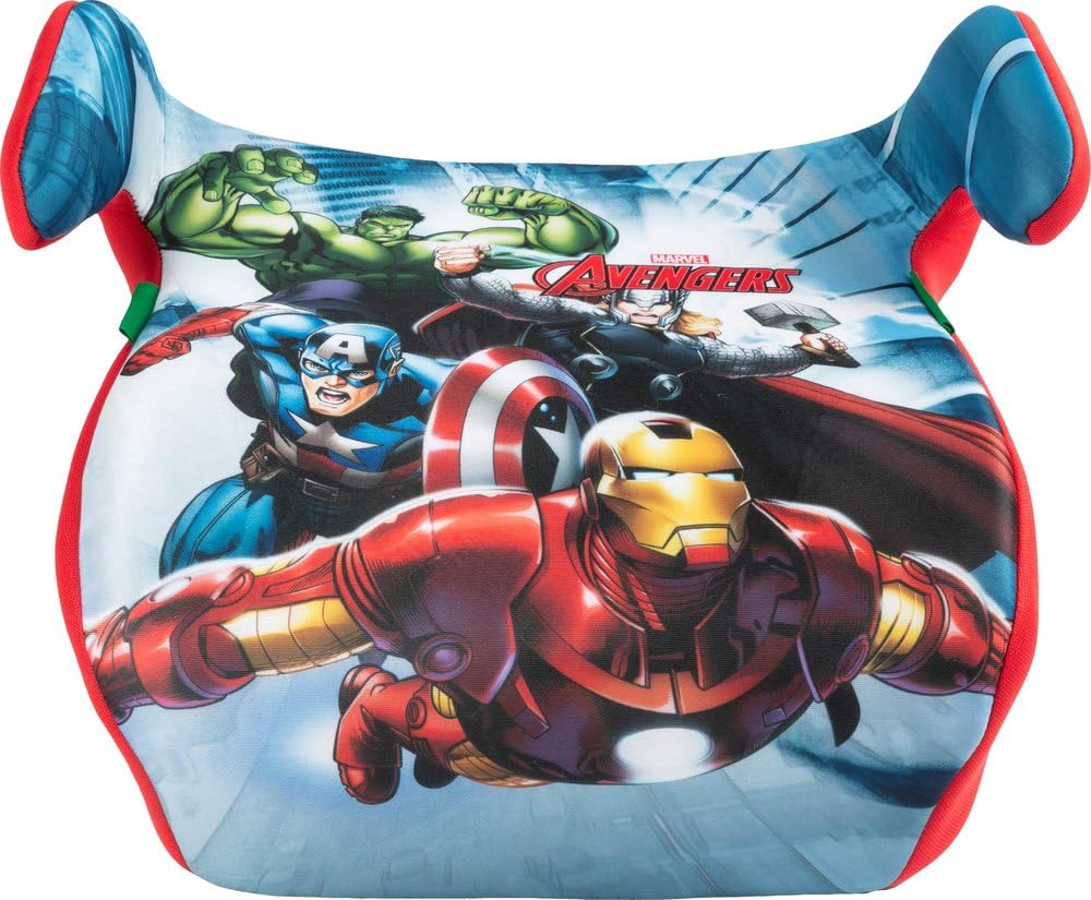 Marvel Avengers I-Size ECE R129 Autositz Für Kinder, 126-150 Cm, 22-36 Kg, 6-12 Jahre Alt, Gruppe 3, Leicht Und Einfach Zu Tragen — Abnehmbar Und Waschbar