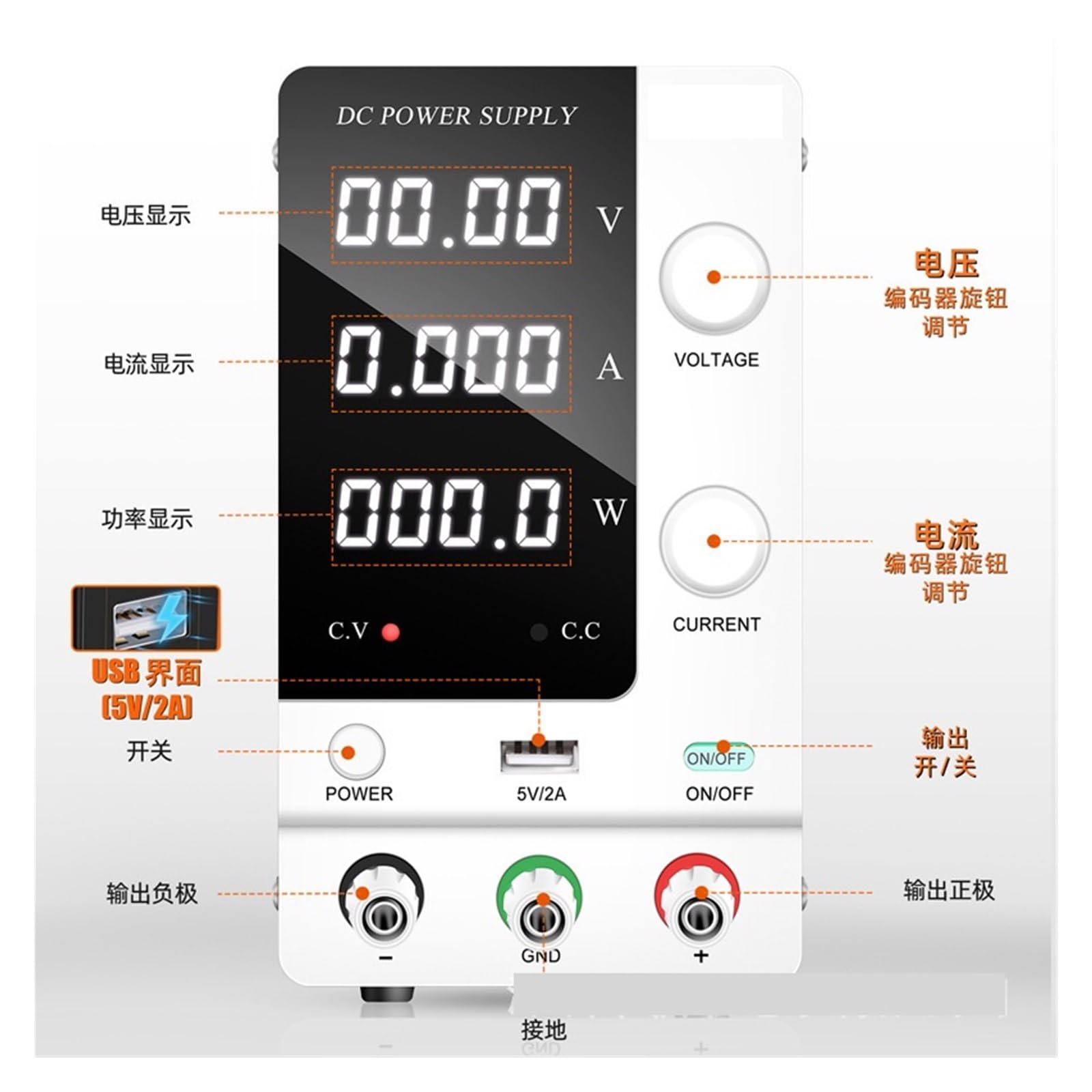 IKococater SPPS-C3010 安定化電源 0-30V 0-10A Amazon.co.jp: 直流安定化電源 エンコーダ調整可能な DC 電源