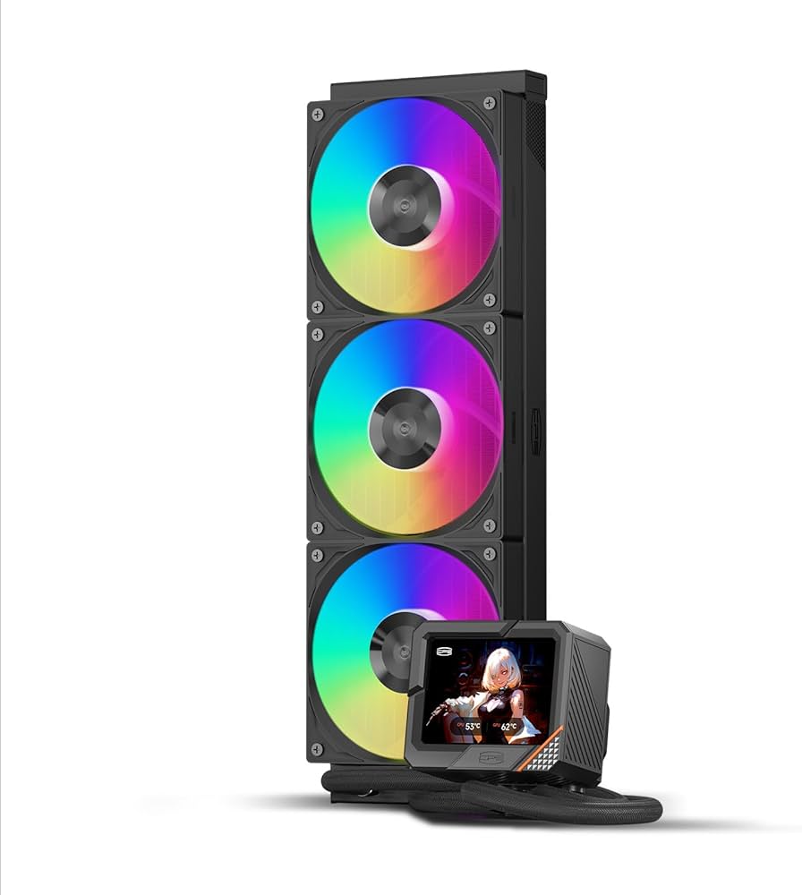 Amazon.co.jp: PCCOOLER CPS GT360 ARGB ディスプレイ BK CPU 液体