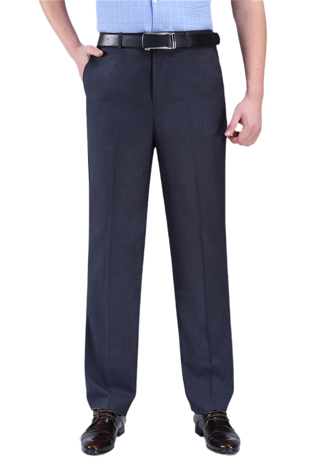 Pantalones De Traje De Negocios De Verano Casual para Hombres Pantalones De Vestir Rectos