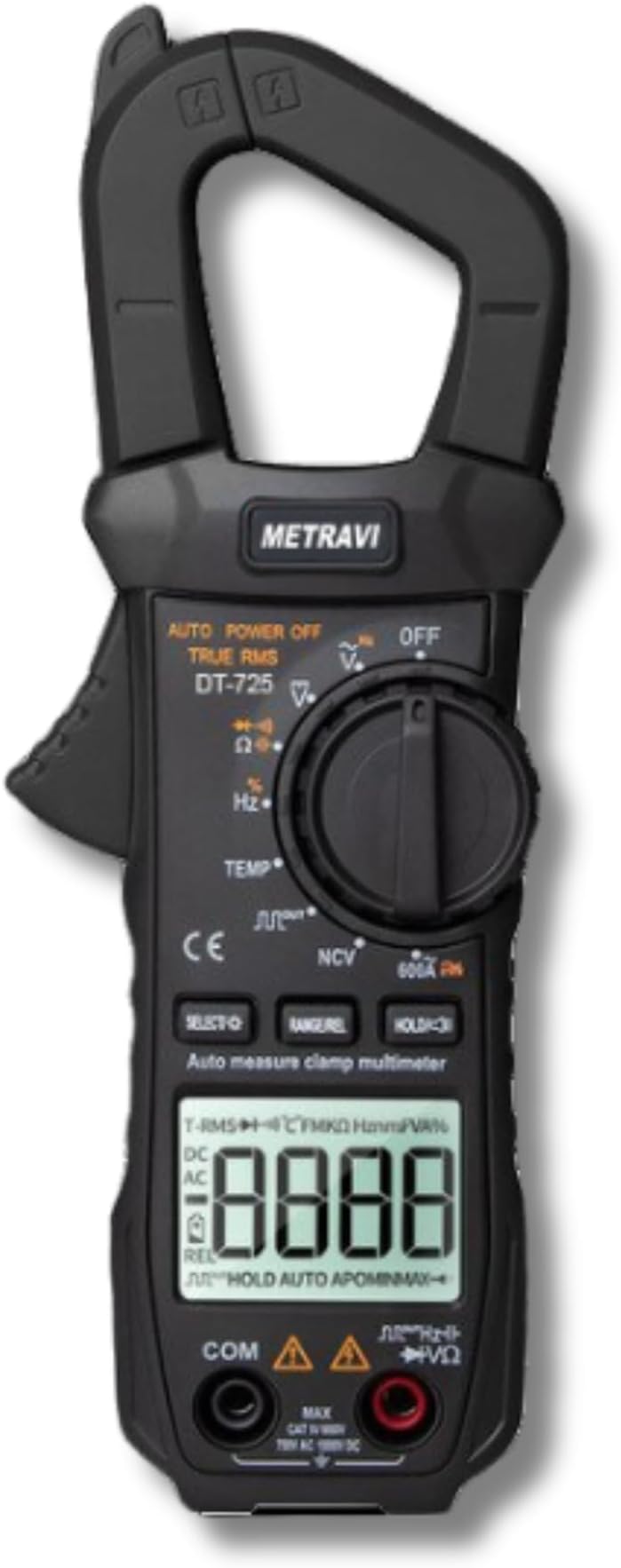 DT-725 TRMS AC/DC Digital Pocket Clamp Meter upto 600A with Auto Ranging