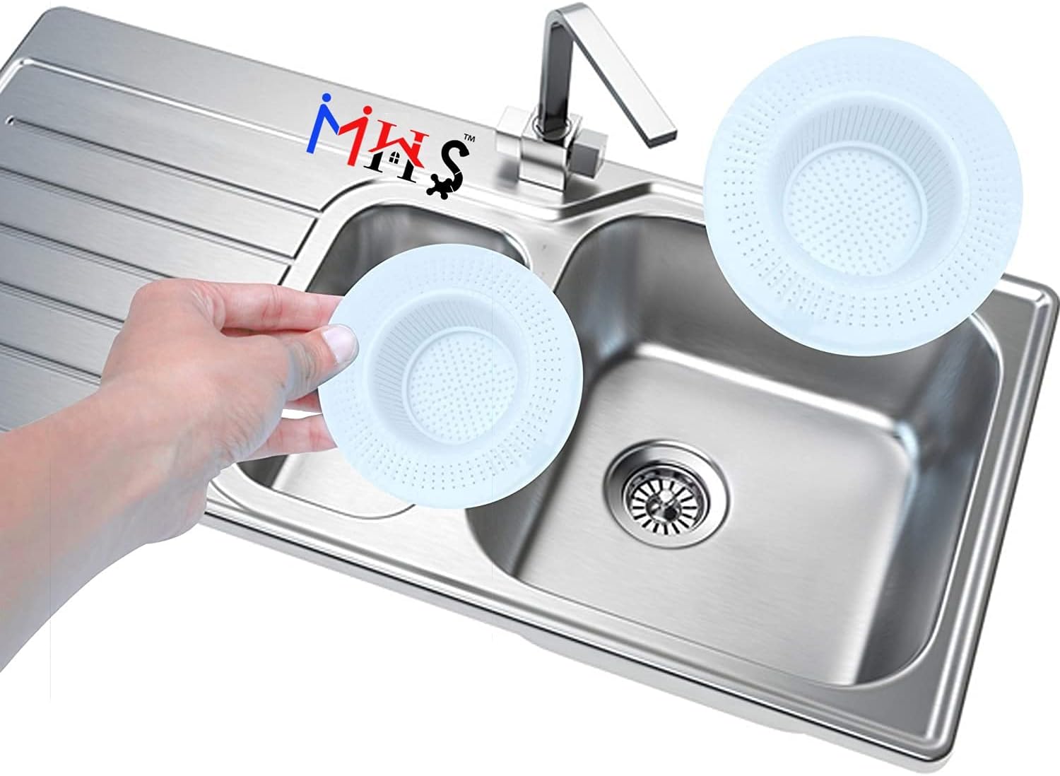 MHS Kitchen Sink Strainer Jali Waste Filter | Plastic Drain Basin Basket Filter Cup Drainer Sink Jali (4)