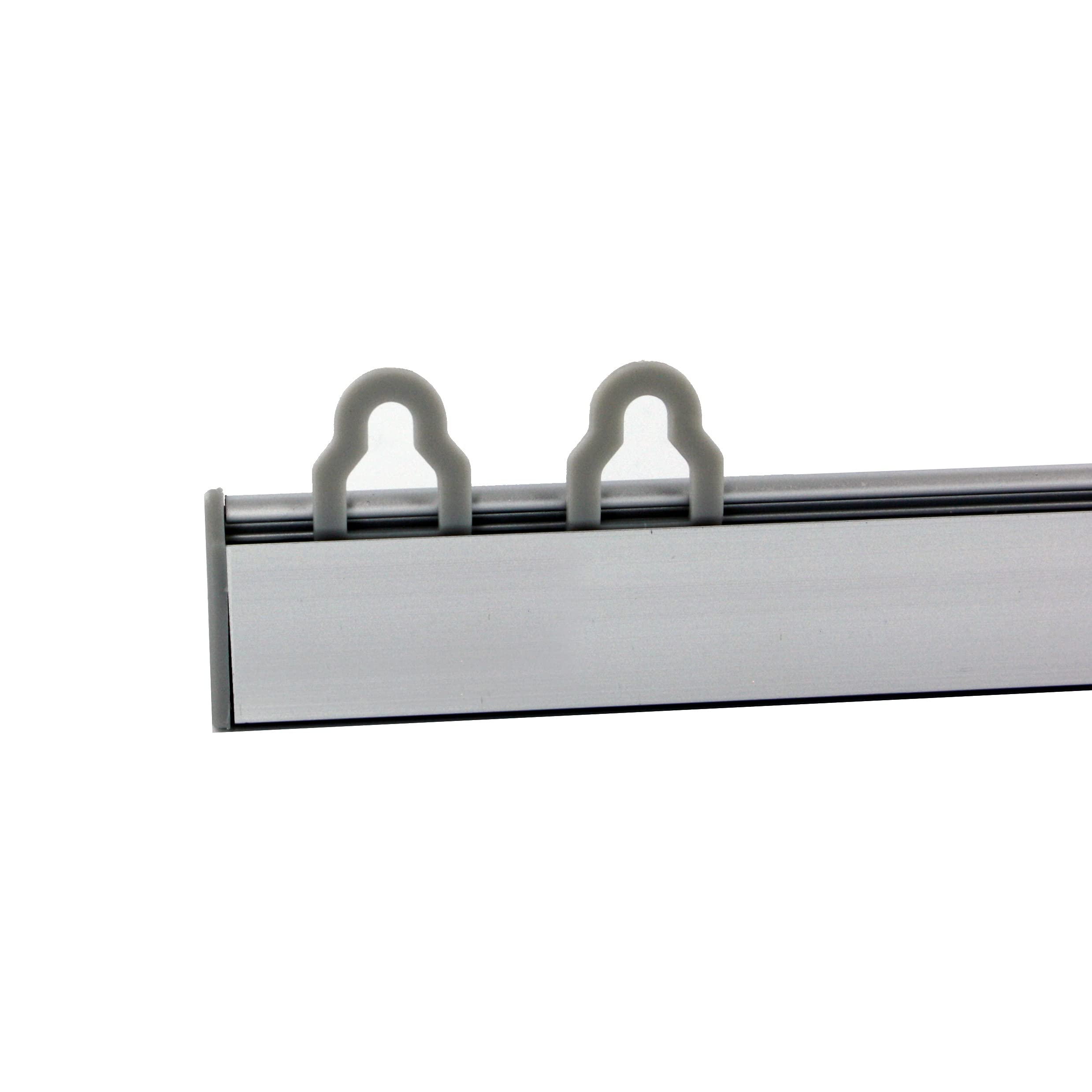 Warenfux24 Klemmleiste, Klemmschiene für Poster & Plakate, silber - 6 Größen (100 cm)
