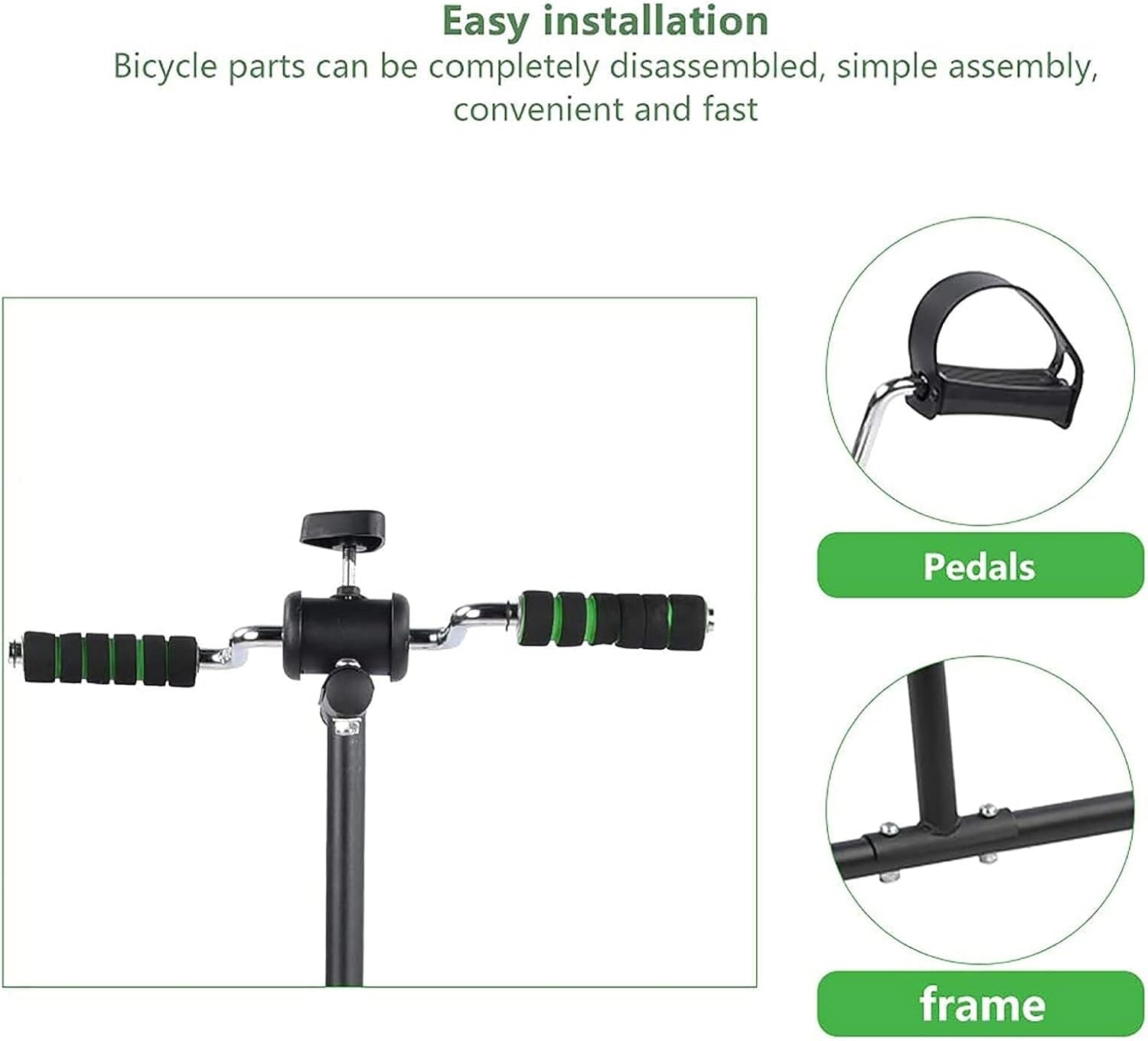 Portable Mini Exercise Bike Indoor Fitness Pedal, Cycling Adjustable Rehabilitation Equipment