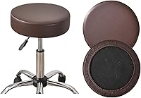 Vista 46 de HAOYONG Juego de 4 fundas redondas para taburetes de bar, impermeables, de poliuretano, fundas elásticas para taburetes de bar, fundas para sillas