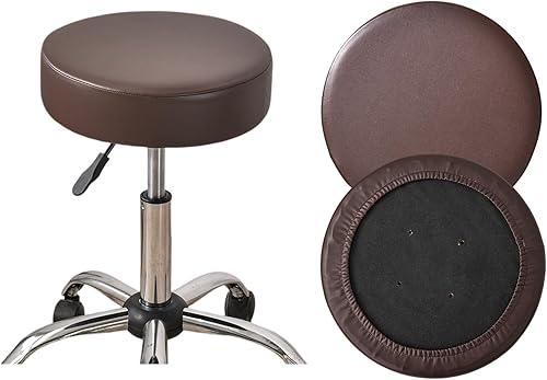 HAOYONG Juego de 4 fundas redondas para taburetes de bar, impermeables, de poliuretano, fundas elásticas para taburetes de bar, fundas para sillas