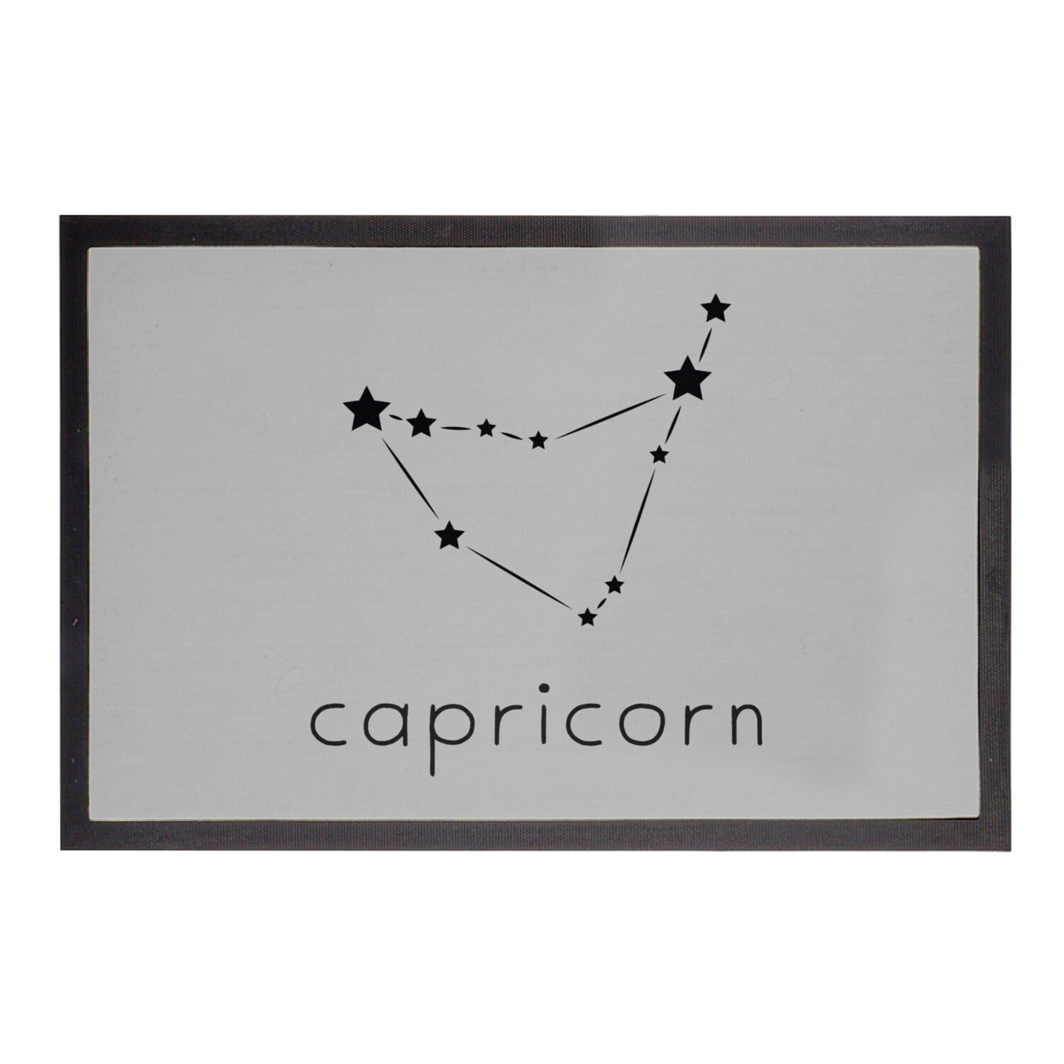 Paillasson Gris Capricorne Cadeau Astrologie Constellation Idée Déco 75x50