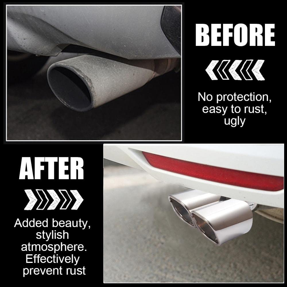 Scarico Auto Punta Marmitta Orlo Tubo Per Di Toyota Estima Land Cruiser - Foto 6