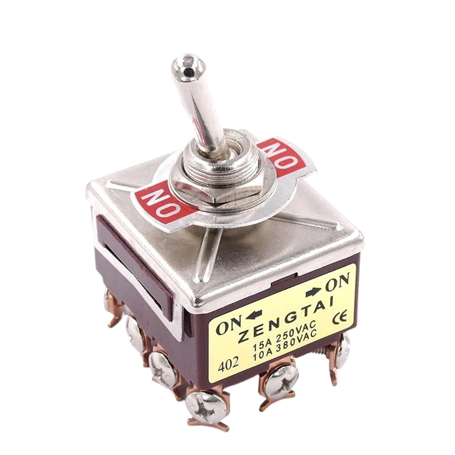 1PC 2 Position Toggle Switch 3PDT 12Pin 10A/380VAC 15A/250VAC 12 Screw Terminals E-TEN402 ZT-402