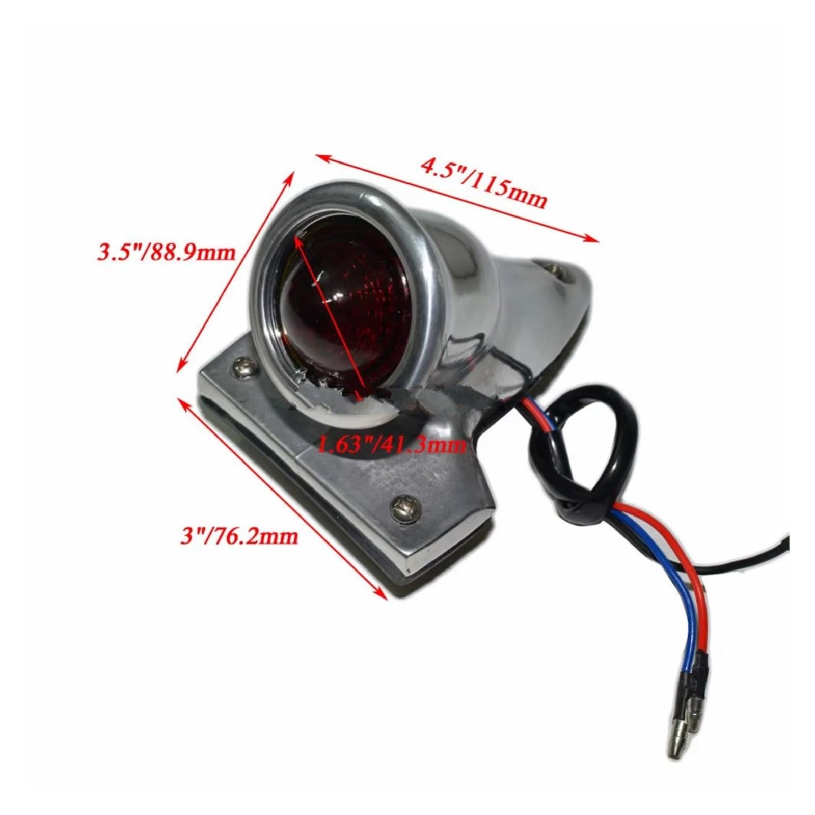 Phare Avant Moto Feu Arrière LED Rétro pour Motos Café Racer Chopper Et Bobber LED Phares Avant