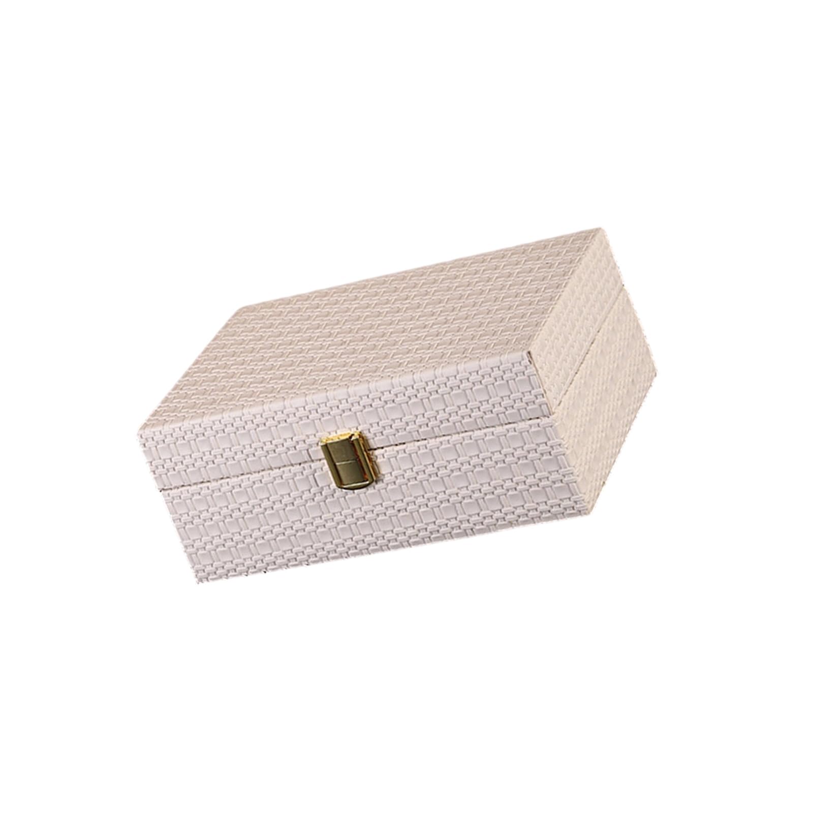 Kaeltsyn Stylish Handwoven Pattern Storage Organizers Box for Bedroom Closet Entryway Keep Keys Hats Scarves Neatly Stored Closet Planner