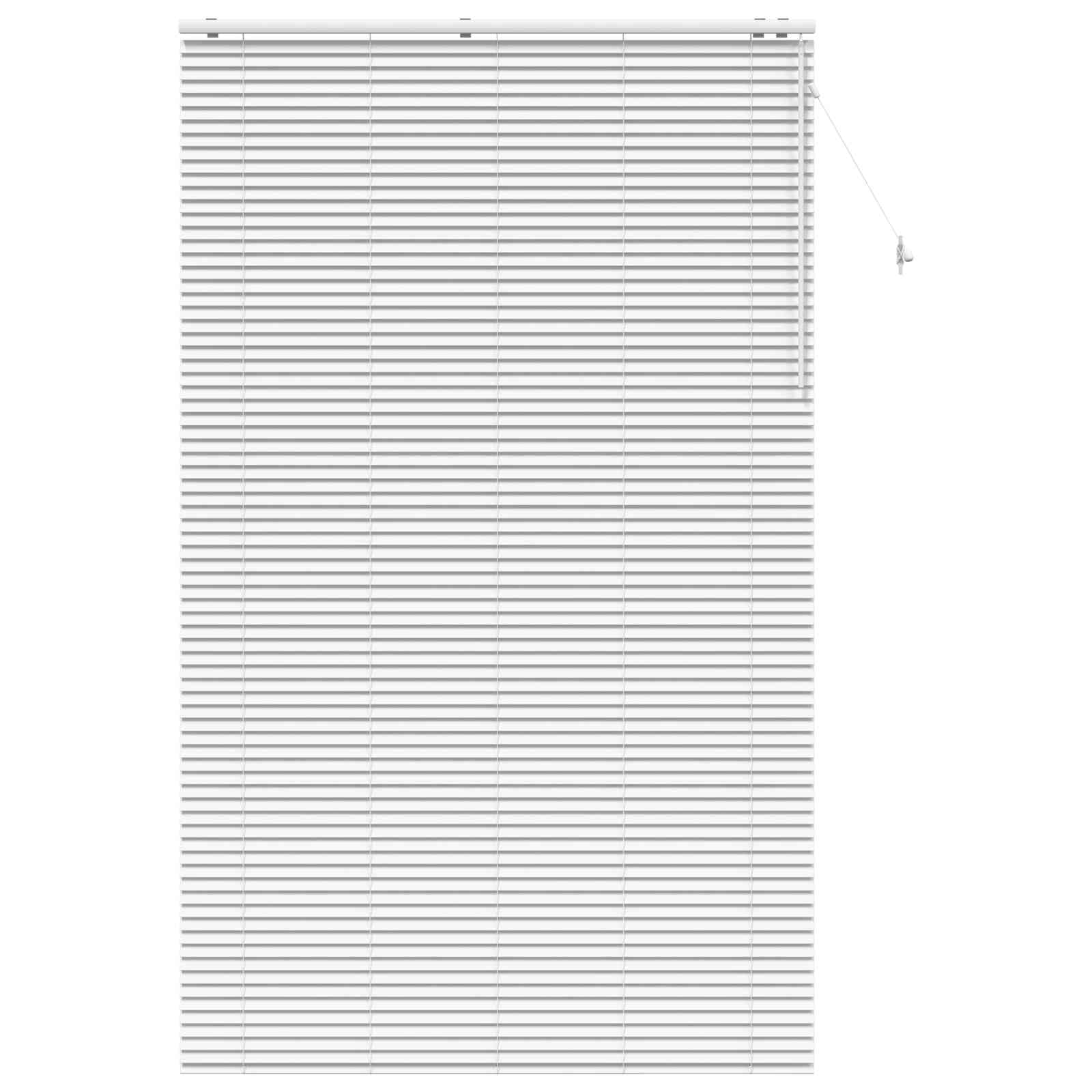Persiana de madera blanca 150x250cm de paulownia con láminas de 35mm para salón