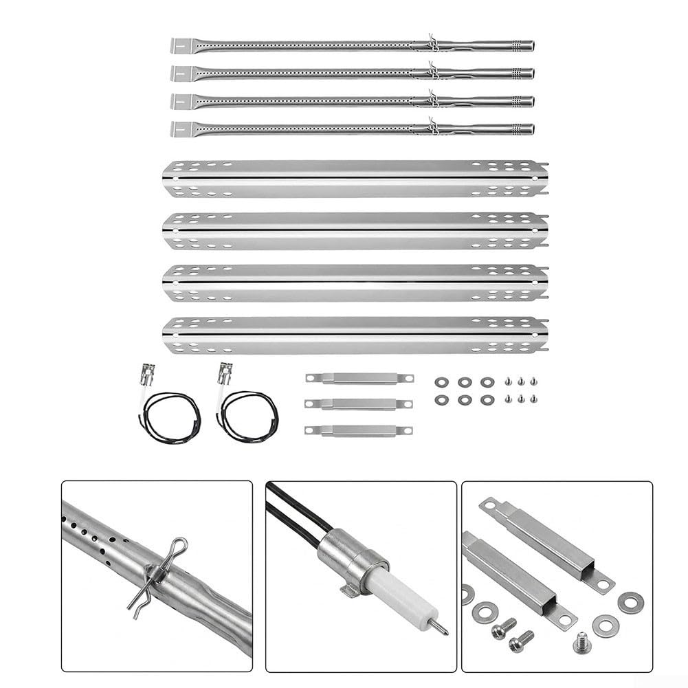 4 per tubi Bruciatore Acciaio per Charbroil Grill 4 per tubi | Acciaio , resistenza alte temperature, anti-ruggine, lunga durata, 4 inclusi