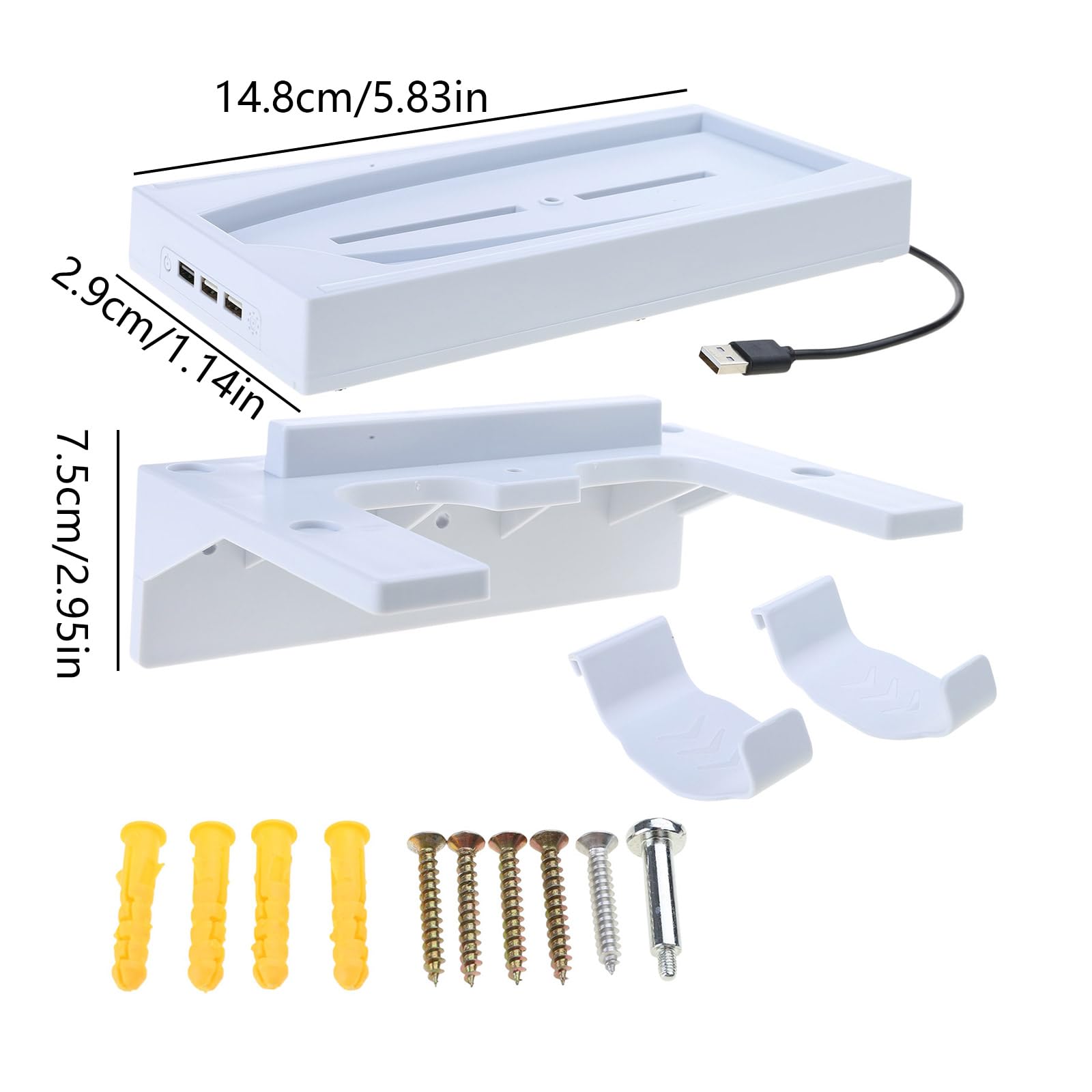 Professionelle Wandhalterung, Standkonsole und LED-Lichthalter für Digital- und Disc-Edition, sichere Aufbewahrungslösung, leichtes Wandhalterungs-Set