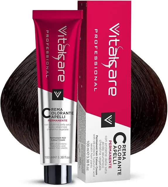 Tinta Capelli Permanente Castano Giamaica 4/23 - Colore Naturale con Proteine della Seta