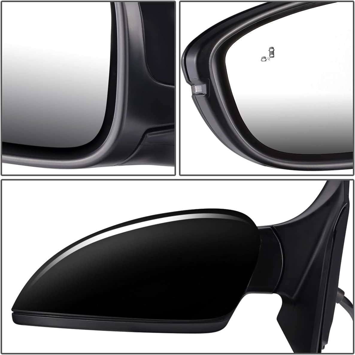 Auto Dynasty - HO1320330 Factory Style Driver Left Side Mirror-Manual Folding|Power Adjust|Heated Glass|Turn Signal|Blind Spot Detection-Compatible with Honda Accord 18-20, Paint to Match