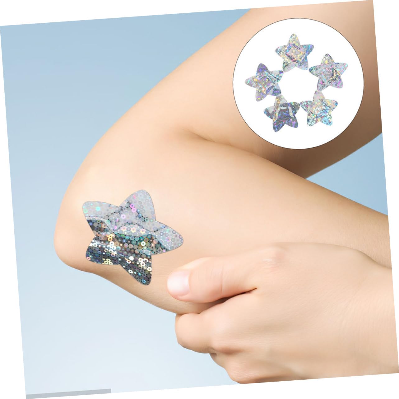 FOMIYES 300piezas Parche Adhesivo Transpirable Brillo Forma De Para Cuidado De Heridas Para Casa y