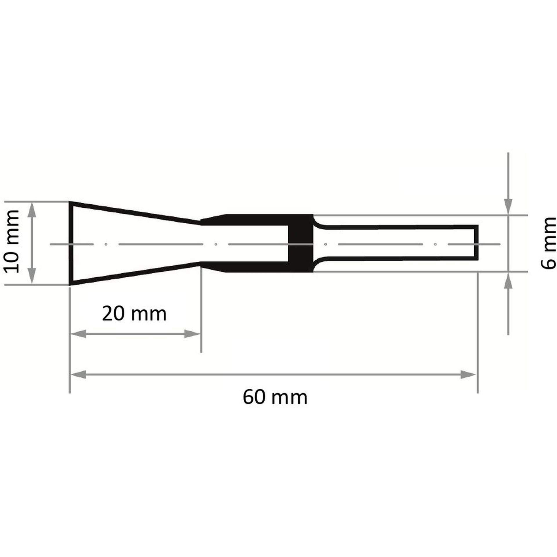 10x LUKAS spazzola metallica BPSW per acciaio 10x20 mm per trapani a colonna ondulata