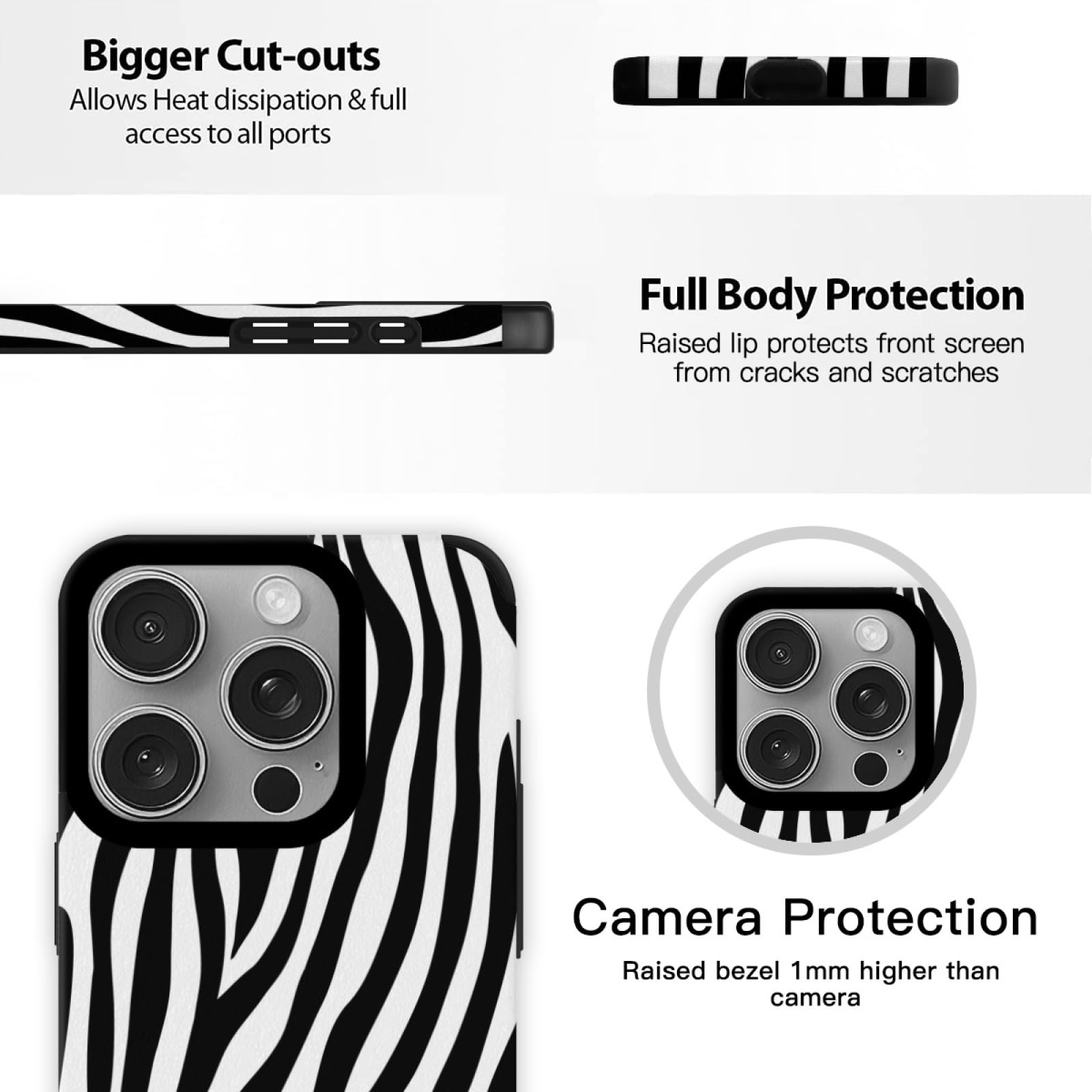 Yoedge 2 stuks beschermhoesjes voor iPhone 15 Pro Max 6,7