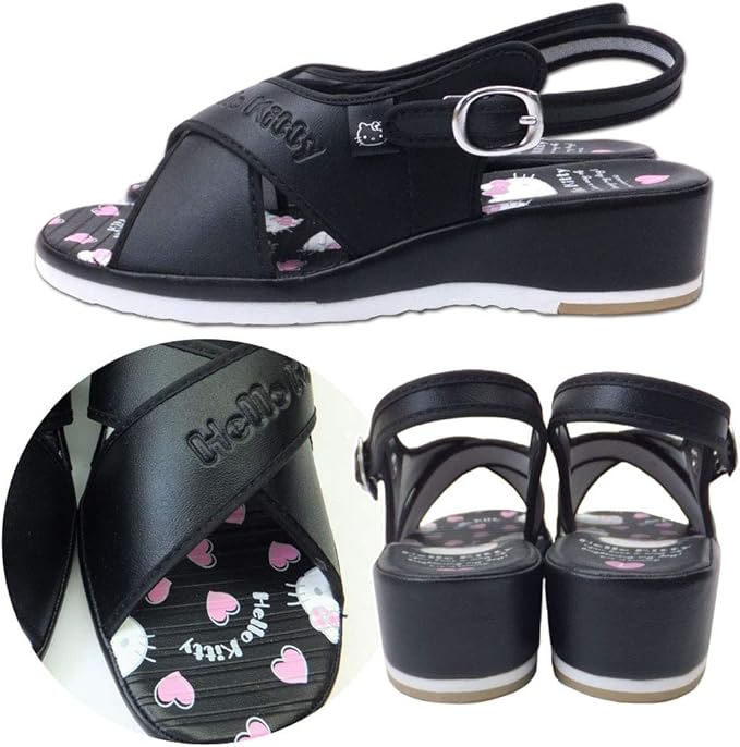 Amazon Co Jp ハローキティ Sa Wh M 履きやすい ナースサンダル スベリ止付 レディース 婦人 Sanrio サンリオ キャラクター 靴 シューズ ファッション シューズ バッグ