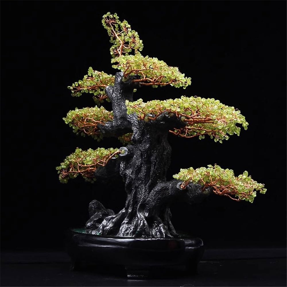 Ornament Kryształowe Drzewo Bonsai Dobre, Feng Shui Reiki Balansująca Ornament, Bogactwo Domu Dobrobyt Dekoracja stołu Drzewo Pieniądze