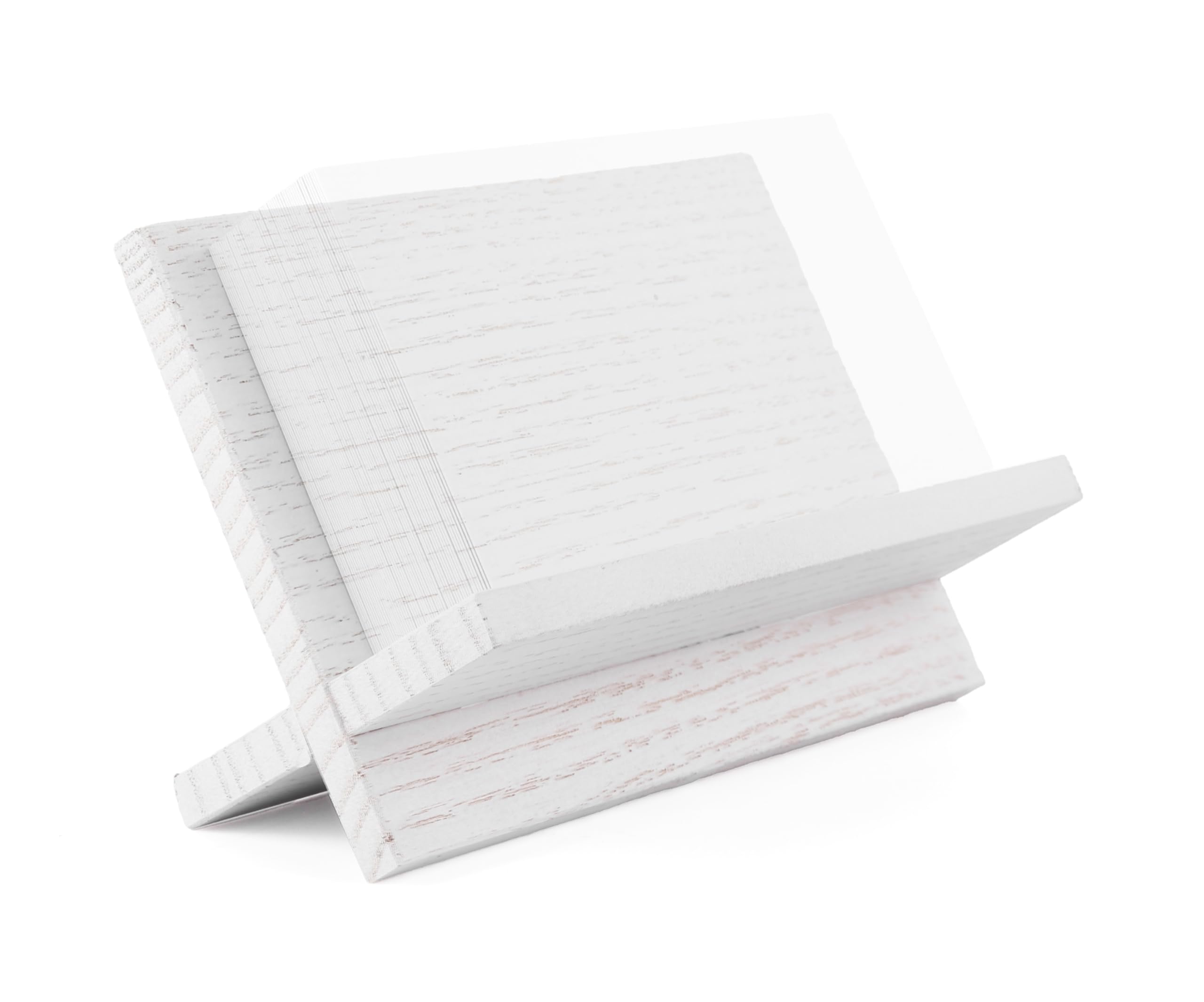Toros Store White Business Card Holder For Desk (White)