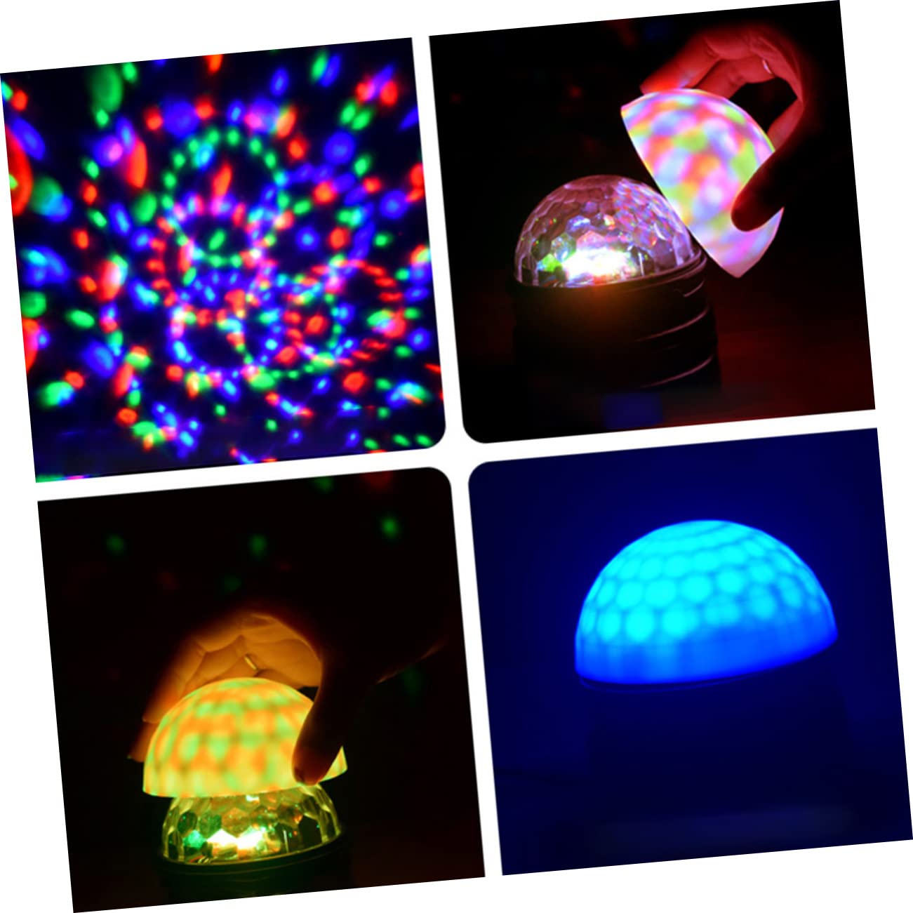 Kisangel 9w Disco Light Remote Control Sound Activated RGB Projection Stage Light for Parties Home Decor Weddings and Dance Events USB Powered