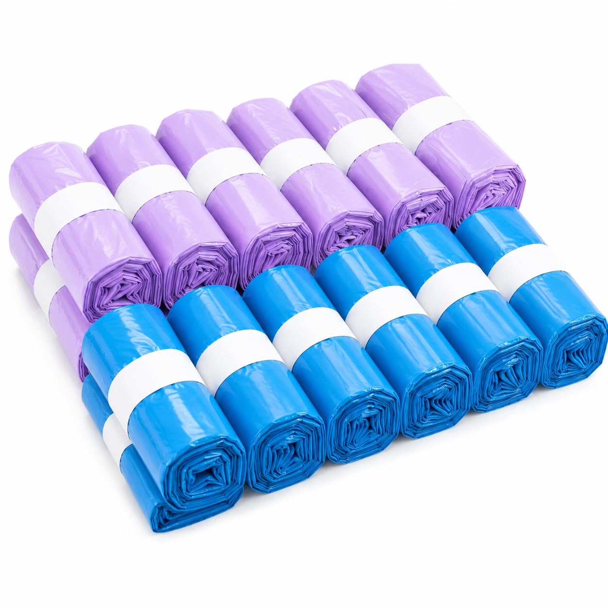 16 Pack Nappy Bin Refills,10m PE Liner Bags for 16L Nappy Bins (Mix-16Pack)