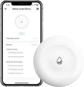 Loocam Zigbee Wassermelder - Smart Home Wasserleck Detektor Mit App