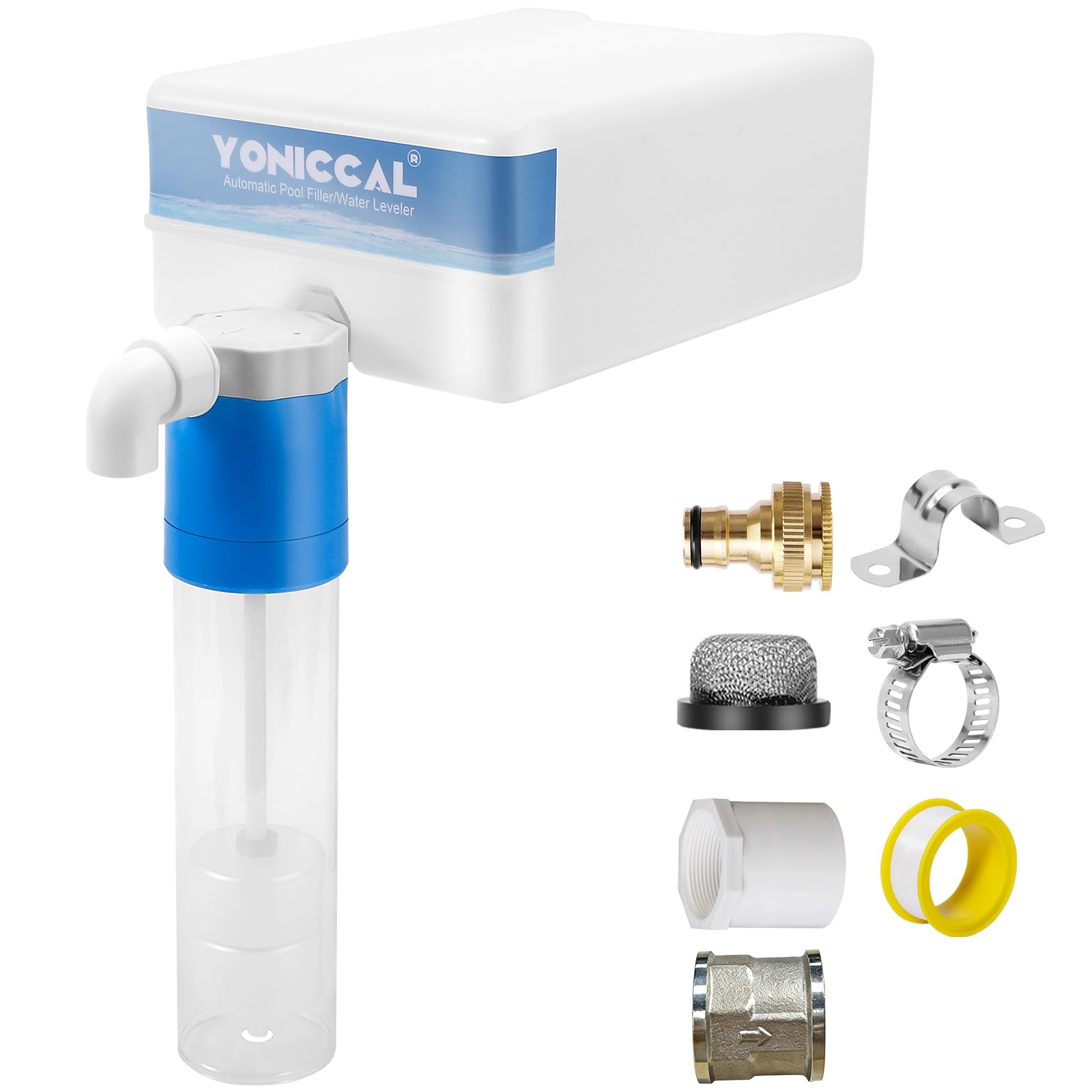 Photo 1 of **VERY USED/DIRTY**
Yoniccal Pool Filler Automatic Pool Fill Water Leveler auto Filler Water Level Control (3/4'' Bule with White Box.)